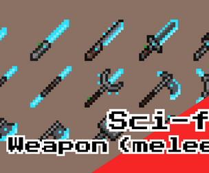 Sci‑Fi Melee Weapons – 16x16 Pixel Art Blades Pack