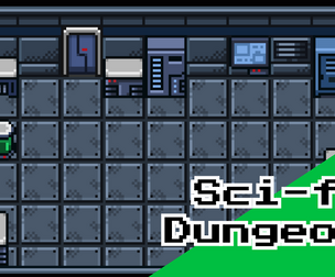 Sci‑Fi Dungeon Tileset – 16x16 Top‑Down Pixel Art Environment Pack