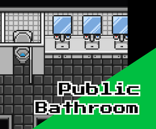 Public Bathroom – 16x16 Top‑Down Pixel Art Tileset
