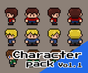 RPG Character Pack – 16x16 Top‑Down Pixel Art Sprites