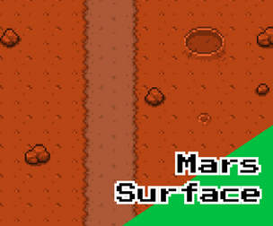 Mars Surface Pack – 16x16 Top‑Down Pixel Art Terrain (Paths, Rocks, Craters)