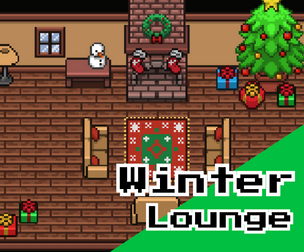 Winter Lounge – 16x16 Top‑Down Pixel Art Interior Pack (Cozy Furniture & Decor)