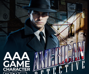 AAA Game Character American Detective