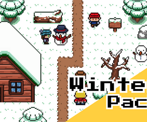 Winter Pack – 16x16 Pixel Art Characters, Props & Environments (Top‑Down RPG)