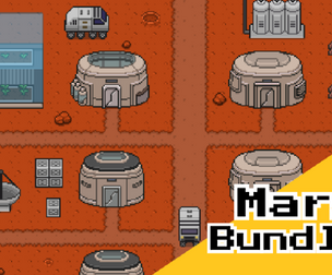 Mars Bundle – 16x16 Top‑Down Pixel Art (Characters, Props & Environments)