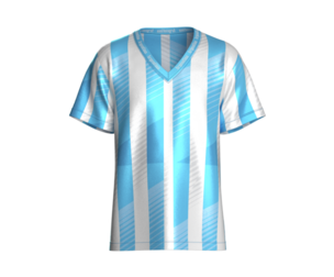 Argentina Inspired Soccer Sports Jersey - Home Kit | Marvelous / Clo3d / obj / fbx