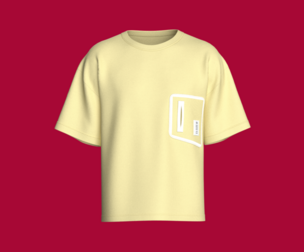 Men Printed Drop Shoulder Yellow Color T-Shirt | Marvelous / Clo3d / obj / fbx