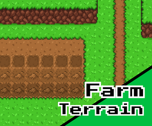 Farm Terrain Pack – 16x16 Top‑Down Pixel Art Tileset
