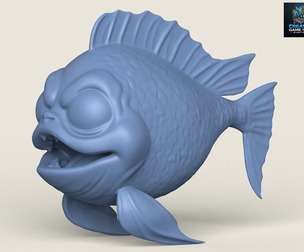 Fish 01 Print Ready 3D Model
