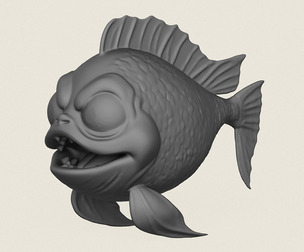 Fish 01 Print Ready 3D Model