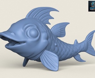 Fish 02 Print Ready 3D Model