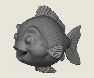 Fish 03 Print Ready 3D Model