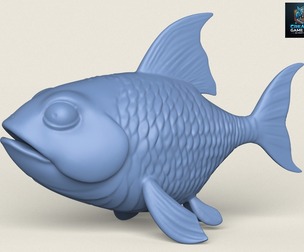 Fish 04 Print Ready 3D Model