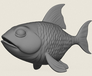 Fish 04 Print Ready 3D Model