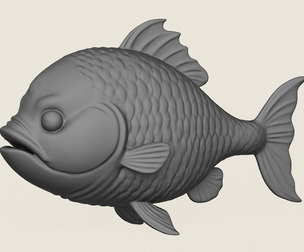 Fish 05 Print Ready 3D Model