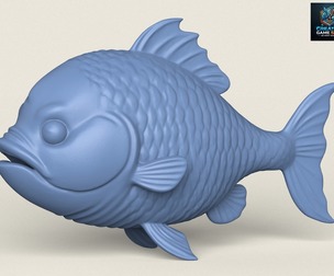 Fish 05 Print Ready 3D Model