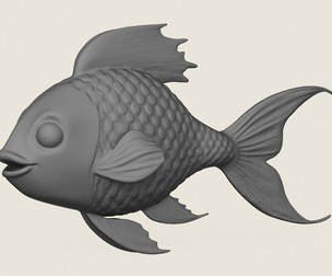 Fish 06 Print Ready 3D Model
