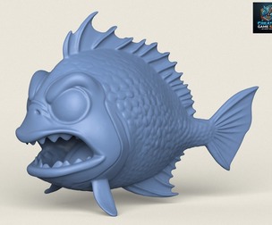 Fish 09 Print Ready 3D Model
