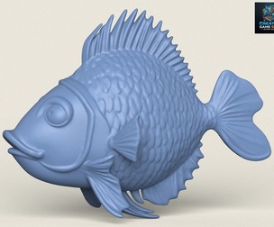 Fish 10 Print Ready 3D Model