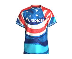 Men USA Star Wave Sublimation Soccer Jersey V2 | Marvelous / Clo3d / obj / fbx