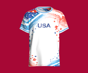 Men USA Star Wave Sublimation Sports Jersey Player-07 | Marvelous / Clo3d / obj / fbx