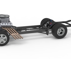 Chassis of Gasser Version 3 Scale 1:25