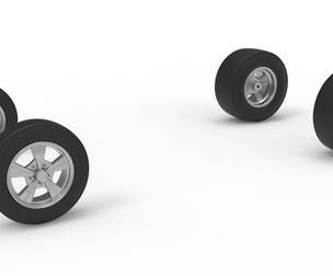 Wheel Set of Gasser Version 3 Scale 1:25