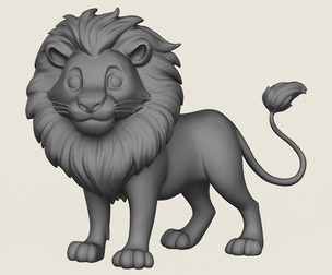 The Lion King Print Ready 3D Model
