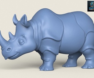 Rhino Print Ready 3D Model