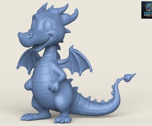 Fantasy Dragon Print Ready 3D Model