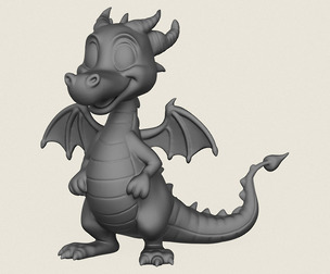 Fantasy Dragon Print Ready 3D Model