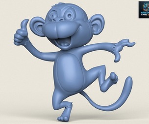 Monkey Toy Print Ready 3D Model