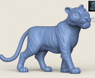 Tiger Toy Print Ready 3D Model