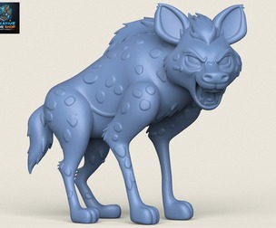 Hyena Print Ready 3D Model