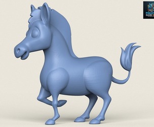 Zebra Toy Print Ready 3D Model