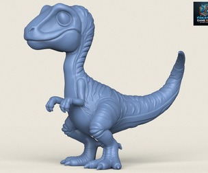 Raptor Toy Print Ready 3D Model