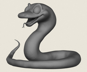 Snake Toy Print Ready 3D Model