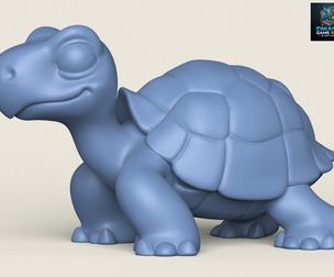 Turtle Toy Print Ready 3D Model