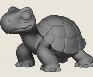 Turtle Toy Print Ready 3D Model