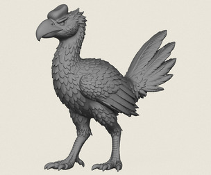 Dinosaur Bird Print Ready 3D Model