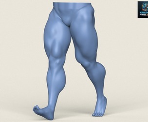 Muscular Man Leg Pose 10