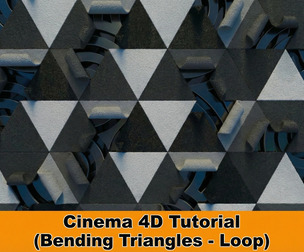 Bending Triangles Loop Animation in Cinema 4D