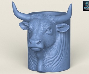 Indian Bull Print Ready 3D Model