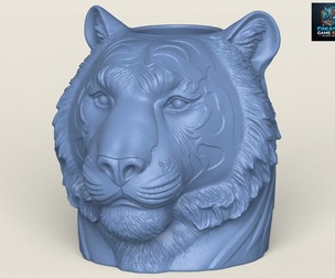 Tiger Head Plant Pot