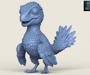 Dinosaur Bird Baby Print Ready 3D Model