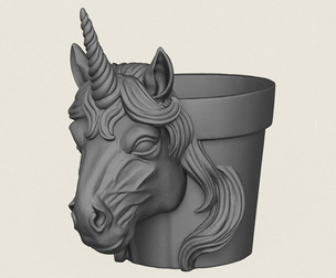 Unicorn Horse Plant Pot