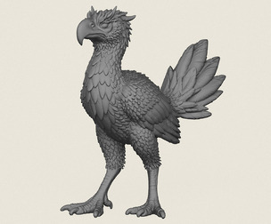 Dinosaur Monster Bird Print Ready 3D Model
