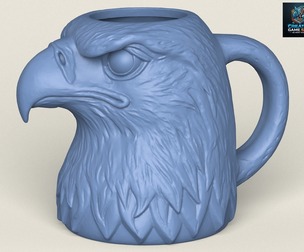 Eagle Head Decorative Mug