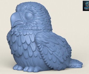 Baby Eagle Statue Print Ready 3D Model