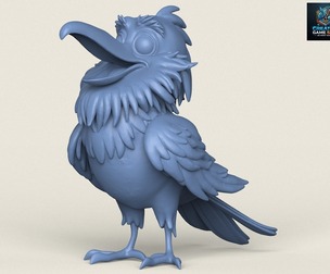 Cartoon Toy Bird Print Ready 3D Model
